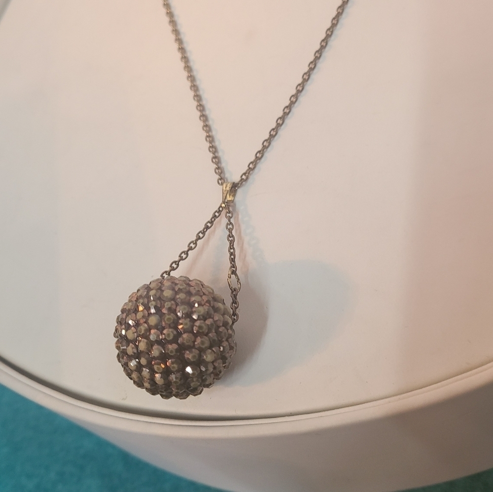 Rhinestone Ball Necklace - Picture 8 of 10